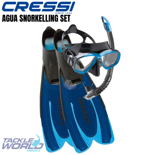 Cressi Agua Snorkelling MSF Set 35/36 (2.5/3.5) Blue