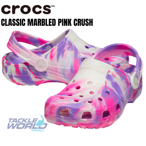 Crocs Classic Kids Marbled Glow Pink Crush/Multi C4