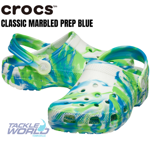 Crocs Classic Kids Marbled Glow Prep Blue/Multi C4