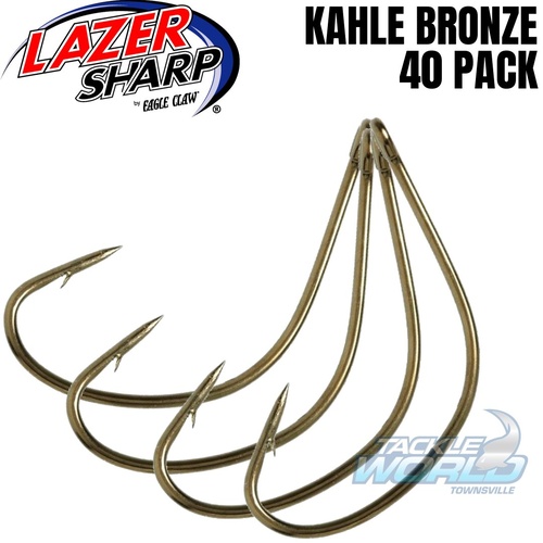 BULK 1000 Kahle #6 Hooks Eagle Claw L144 Laze Sharp up Eye Offset for sale  online