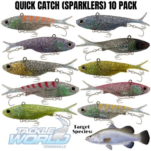 Quick Catch Vibe Sparkle 10 Pack 30g 120mm